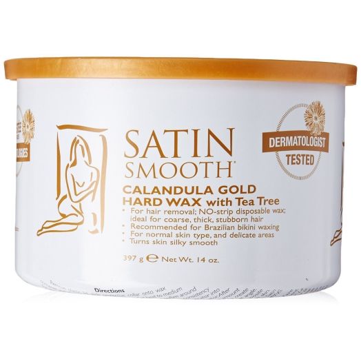Satin Smooth Calandula Gold Hard Wax with Tea Tree 14 oz