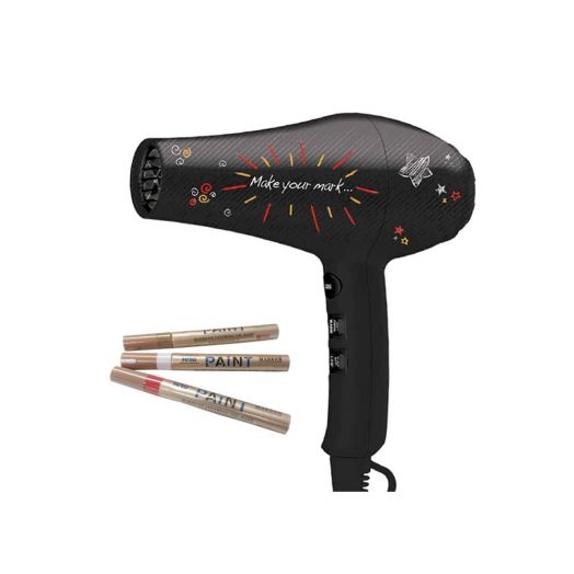 BaByliss PRO Professional Power 1900 Watt Custom DIY Do It Yourself Hair Dryer W/ Markers