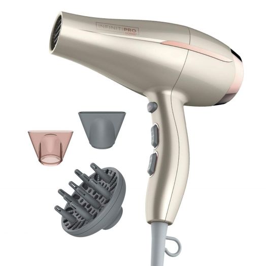 Conair Infiniti Pro Ceramic Hair Dryer, Ionic, 1875 Volts, Gold