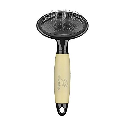 CONAIRPRO dog & cat Medium Dog Slicker Brush, Dog Brush for Shedding, Removes Tangles & Mats, Metal Pins for Removing Undercoat & Dander, Ideal for Midsized Breeds