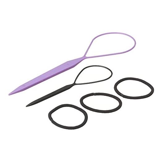 Conair 5-Piece TopsyTail Kit Includes 1 Topsytail, 1 TopsyTail Jr., 3 Black Elastics and a Style Booklet