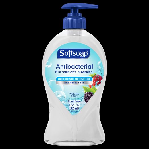Softsoap Antibacterial Liquid Hand Soap Pump, White Tea and Berry, 11.25 Oz