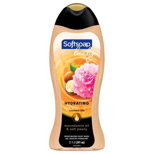 Softsoap Moisturizing Body Wash, Luminous Oils Macadamia Oil & Peony, 20 Oz