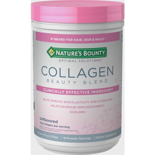 Nature's Bounty Collagen Powder, Unflavored, 15g, 20 Servings