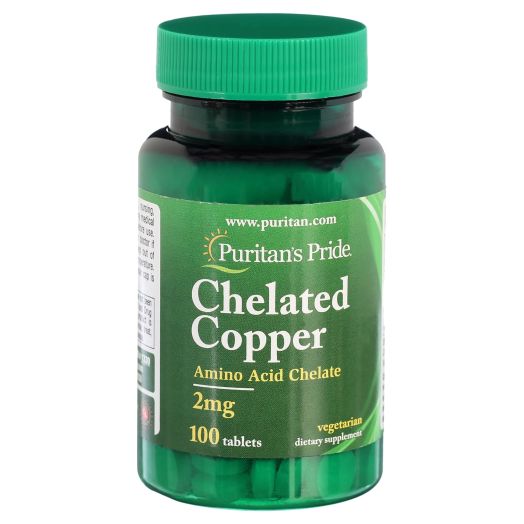 Puritan's Pride Copper Chelate 2 mg-100 Tablets