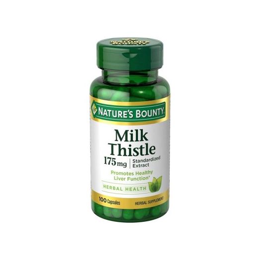 Nature's Bounty Milk Thistle Capsules, 175mg, 100 count