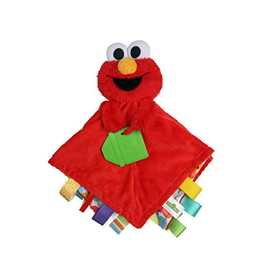 Bright Starts Sesame Street Snuggles with Elmo Baby's First Soothing Blanket, Ages 0-12 Months