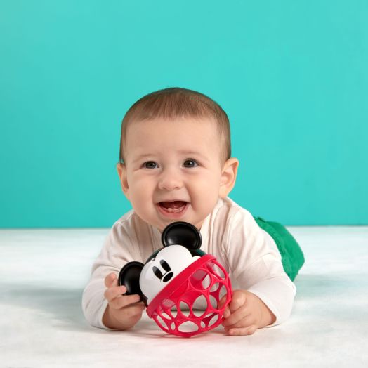 Bright Starts Disney Baby Mickey Mouse Rattle Along Buddy BPA-fee Easy-Grasp Toy, Ages Newborn+