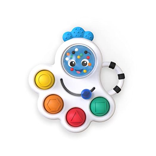 Baby Einstein Octopus 3-in-1 Bubble Pop Dimple Fidget Toy and BPA Free Teether, Age 6 Months+