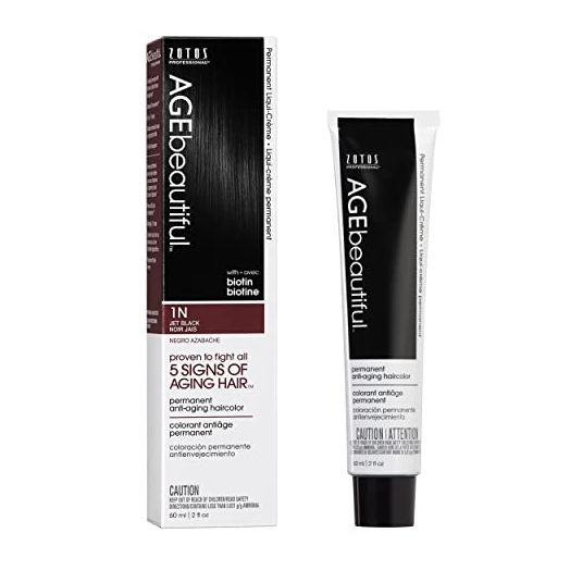 AGEbeautiful Permanent Liqui-Creme Hair Color Dye, Anti-Aging 100% Gray Coverage