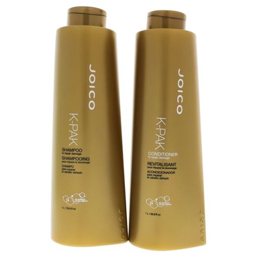 JOICO K-PAK Damaged Hair\'s Hero Shampoo & Cond. Duo 33.8 oz Ea