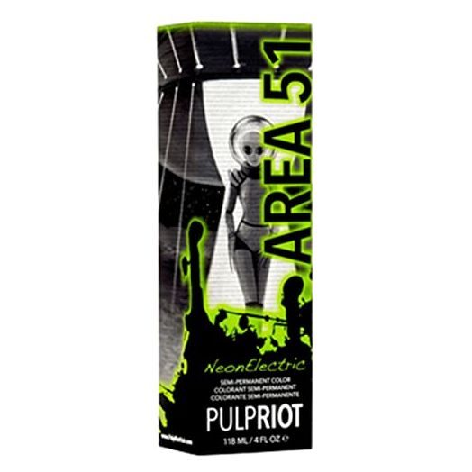Pulp Riot Semi-Permanent Neon Hair Color 4oz- Area 51