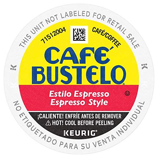 Café Bustelo Espresso Style Dark Roast Coffee, 12 Keurig K-Cup Pods
