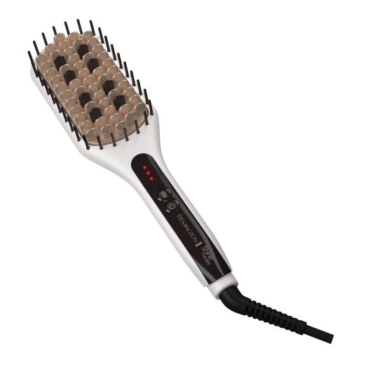 REMINGTON SHINE THERAPY Argan Oil & Keratin Infused Straightening Brush / Heated Styling Brush / Paddle Brush, CB7403