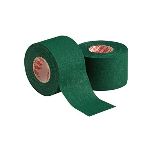 Mueller Sports Medicine Athletic Tape, 1.5" X 10yd Roll, Green, 2 pack