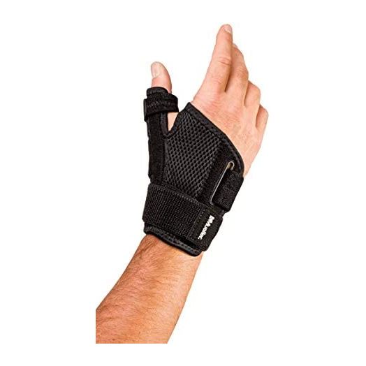Mueller Sports Medicine Adjust-to-Fit Thumb Stabilizer, For Men and Women, Black, One Size Fits Most