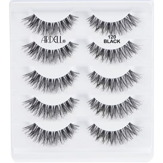 Ardell 120 Eyelashes, 5 Pack, Black