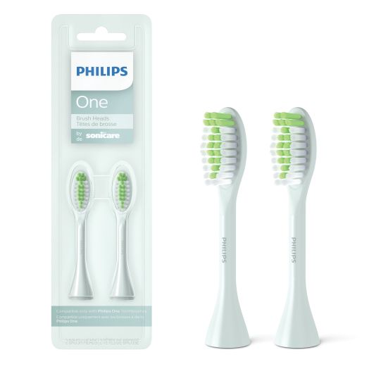 Philips One by Sonicare Brush Heads, Mint BH1022/03 (2 Pack)