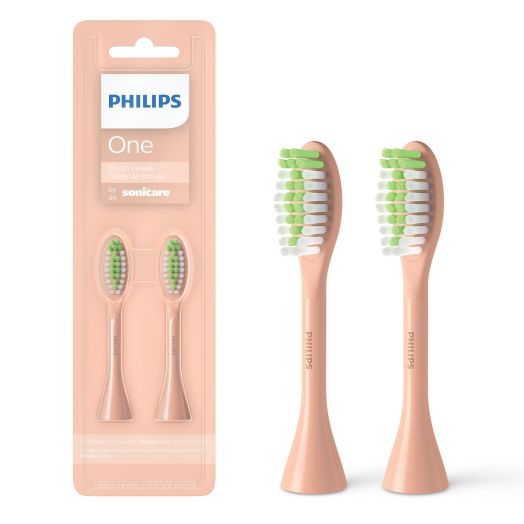 Philips One by Sonicare Brush Heads, Shimmer BH1022/05 (2 Pack)