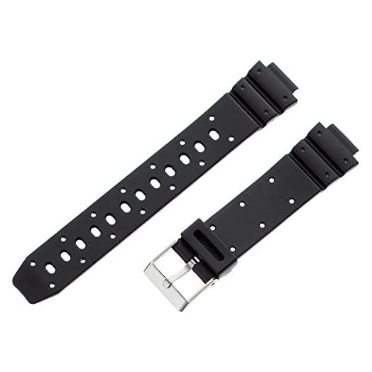 Voguestrap TX14G12 14mm Resin Black Watch Strap