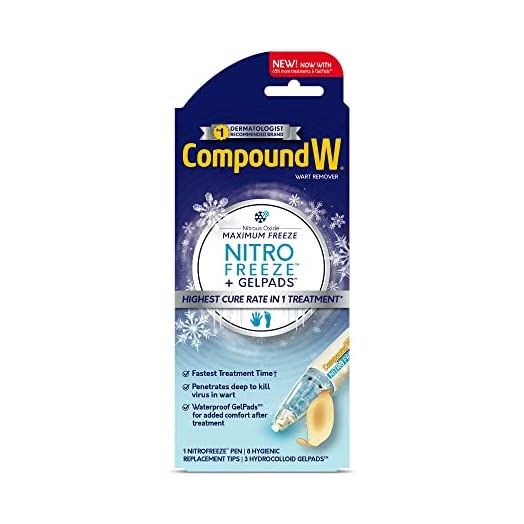 Compound W Nitrofreeze XL, Removal, 1 Pen, 8 Replaceable Tips and 3 Waterproof Gel