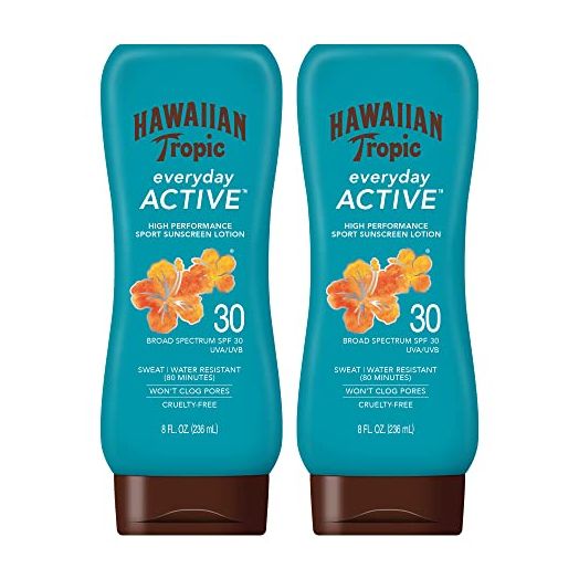 Hawaiian Tropic Everyday Active Sunscreen Lotion, SPF 30, 8oz - Twin Pack