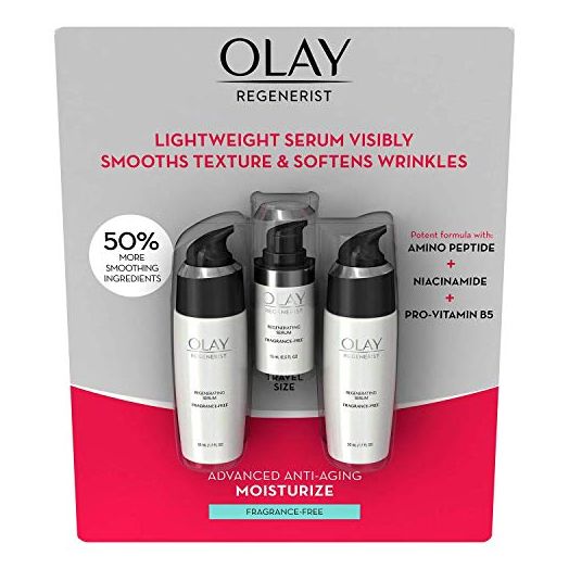 Olay Regenerist Regenerating Serum, Fragrance-Free (Total 3.9 Oz)