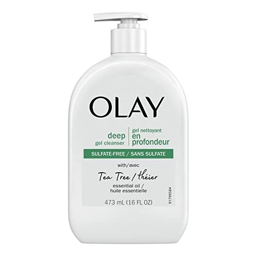 Olay Deep Gel Cleanser with Tea Tree Essential Oil, 16 Oz