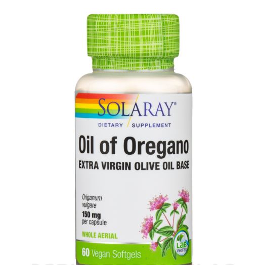 Solaray Oil of Oregano 150 mg - 60 Vegan Softgels