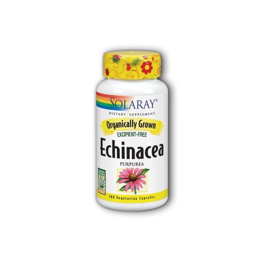 Solaray Organic Echinacea Purpurea 415 mg Capsules, 100 Ct