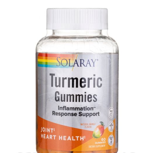 Solaray Turmeric Gummies, Natural Mango Flavor - 60 Gummies