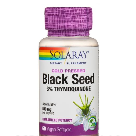 Solaray Black Seed 3% Thymoquinone - 60 Vegan Softgels