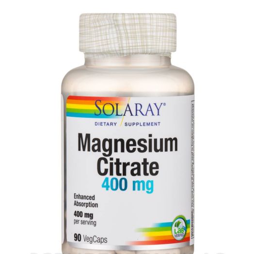 Solaray Magnesium Citrate 400 mg - 90 VegCaps