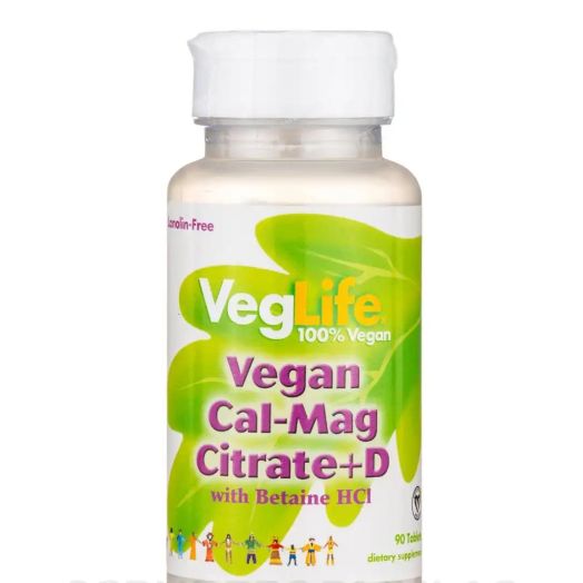 VegLife Vegan Cal-Mag Citrate + D - 90 Tablets