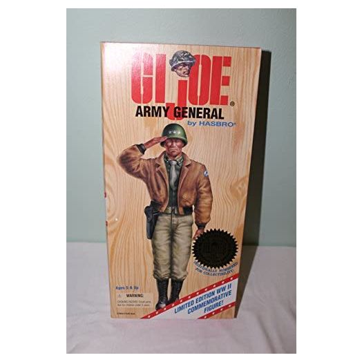 12" GI Joe Army General African-American Action Figure WWII 50th Anniversary Numbered Commemorative Edition (Hasbro 1996)
