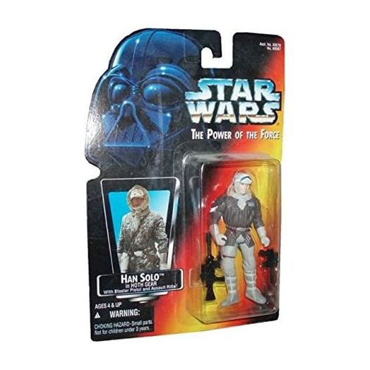 Star Wars, The Power of the Force Red Card, Han Solo in Hoth Gear Action Figure, 3.75 Inches