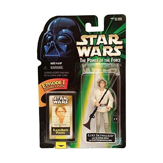 Star Wars, The Power of the Force Flashback Photo, Luke Skywalker Action Figure, 3.75 Inches