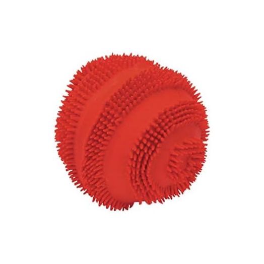 Coastal Pet Rascals 2.5" Latex Spiny Red Ball Dog Toy with Squeaker (1-Unit)