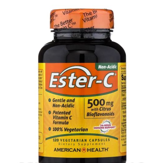 Ester-C 500 mg with Citrus Bioflavonoids - 120 Vegetable Capsules