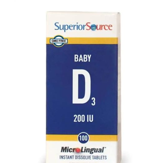 Superior Source Baby D3 - Infant Formula - 100 MicroLingual Tablets