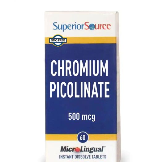 Superior Source Chromium Picolinate 500 mcg - 60 MicroLingual Tablets