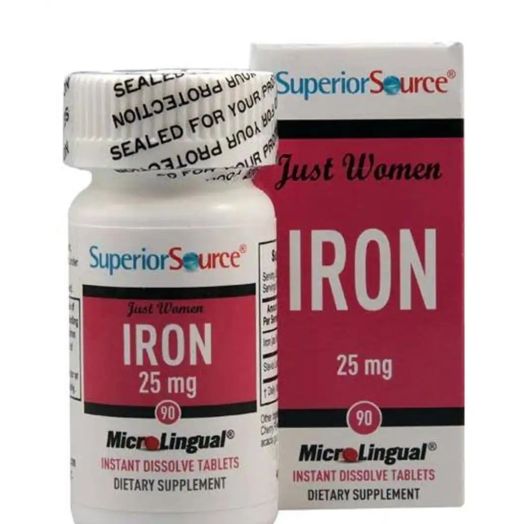 Superior Source Just Women - Iron 25 mg - 90 MicroLingual Tablets