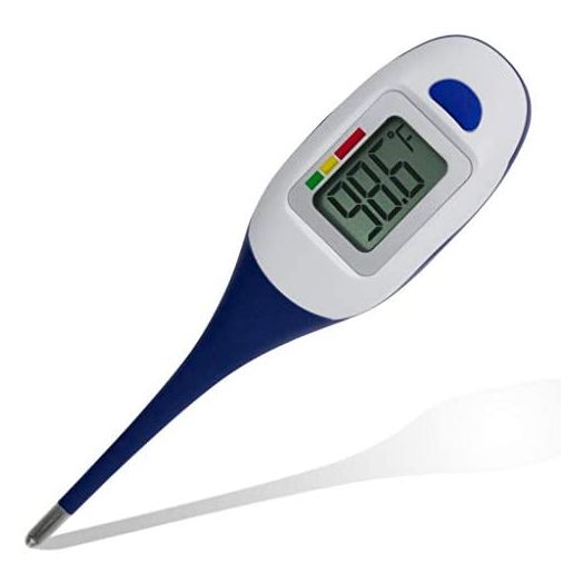 Apex Large Face LCD Fast Read Digital Thermometer for Adults and Children - Instant Read Thermometer for Fever Detection with Quick 5 Second Read Time