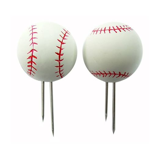 Mr. Bar-B-Q Baseball Shape Corn Holders, Set of 4