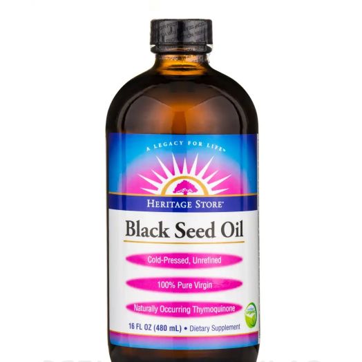 Heritage Store Black Seed Oil Organic, Natural - 16 fl. oz (480 ml)