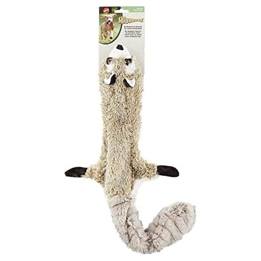 SPOT Skinneeez | Stuffless Dog Toy with Squeaker For All Dogs | Tug-Of-War Toy For Small and Large Breeds | 23" | Raccoon Design | By Ethical Pet