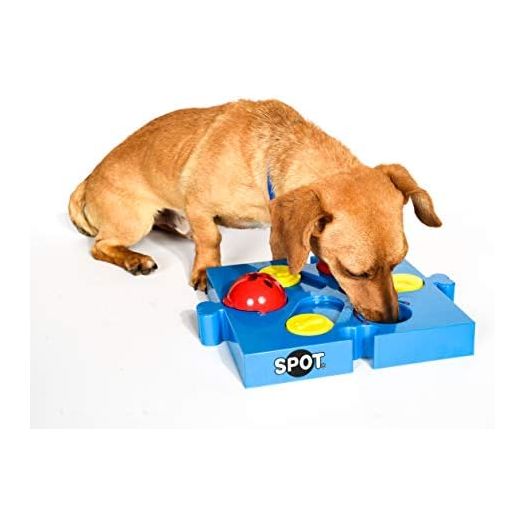 SPOT by Ethical Products Interactive Seek-A-Treat Flip 'N' Slide Dog Toy Puzzle | Dog Treat Reward Toy Connector Puzzle Improves Your Dog's IQ | Specially Designed for Training Treats