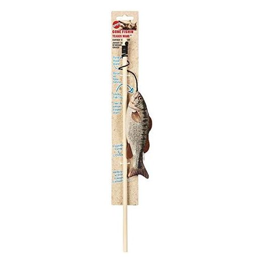 SPOT Gone Fishin' Teaser Wand Cat Toy with Catnip Assorted Figures