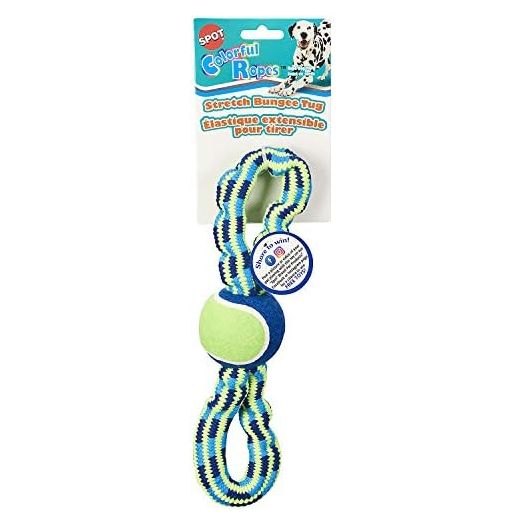 SPOT Colorful Rope Bungee Dog Toy 13", Multi (54402)