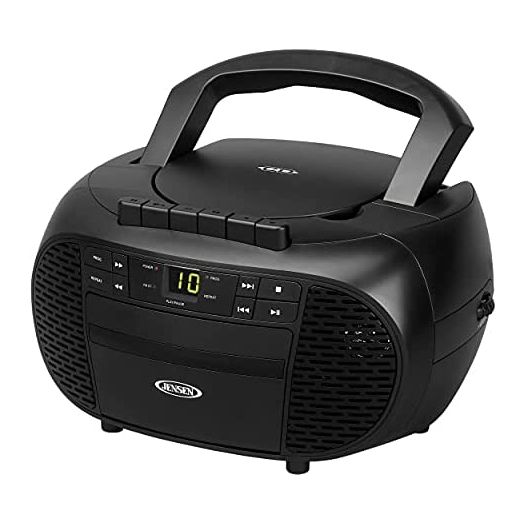 Jensen CD-550 Portable Stereo Compact Disc Cassette Recorder with AM/FM Radio